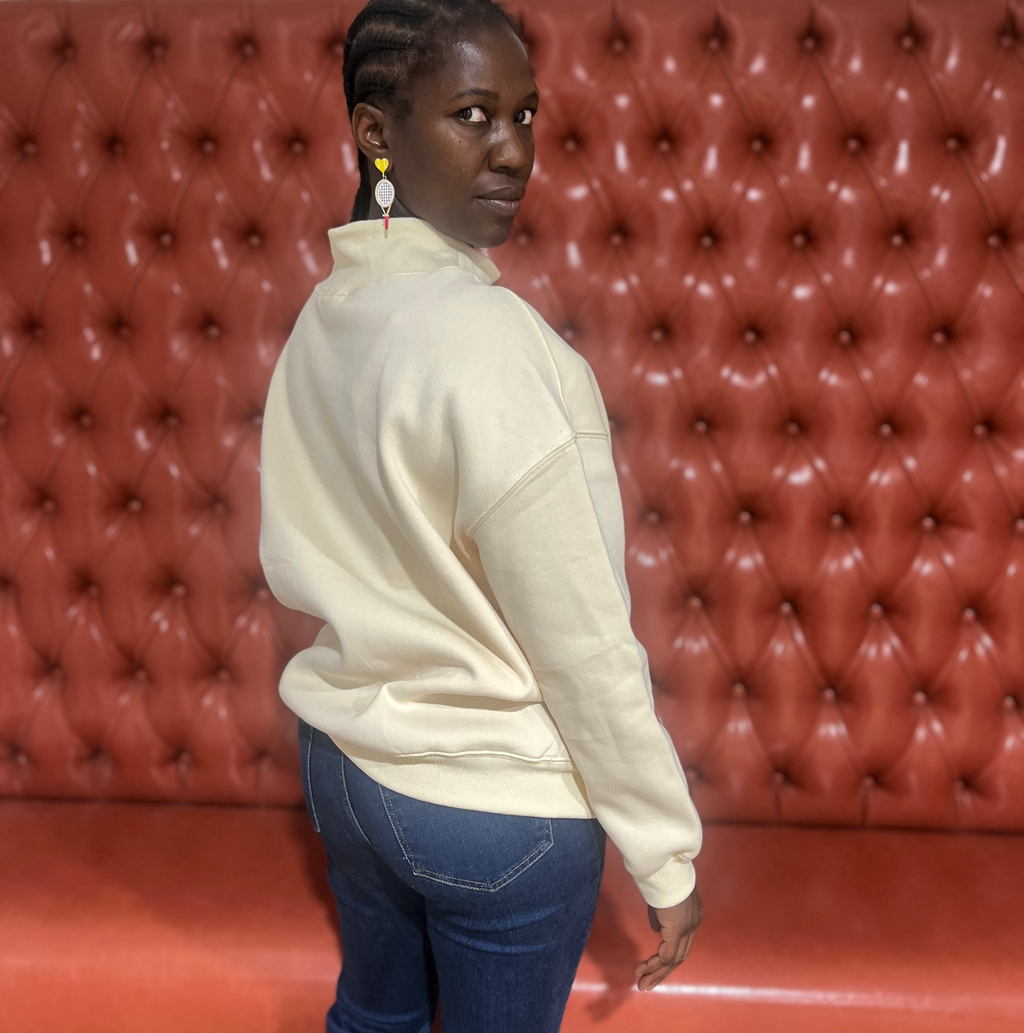 Surfing Queen™️ Luxurious Mock Neck Pullover image 2