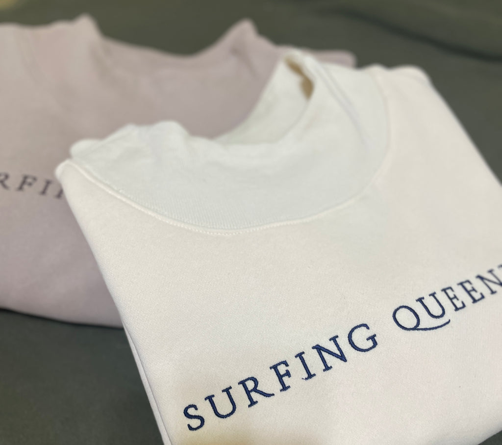 Surfing Queen™️ Luxurious Mock Neck Pullover image 6
