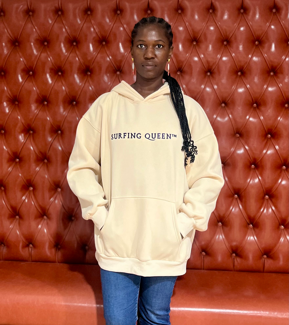 Surfing Queen™️ Oversized Hoodies Fleece Sweatshirts  image 0