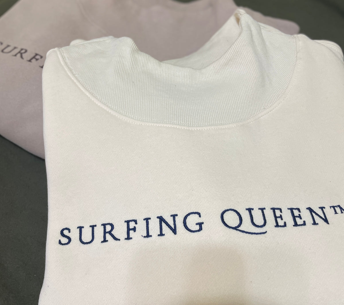 Surfing Queen™️ Luxurious Mock Neck Pullover image 13