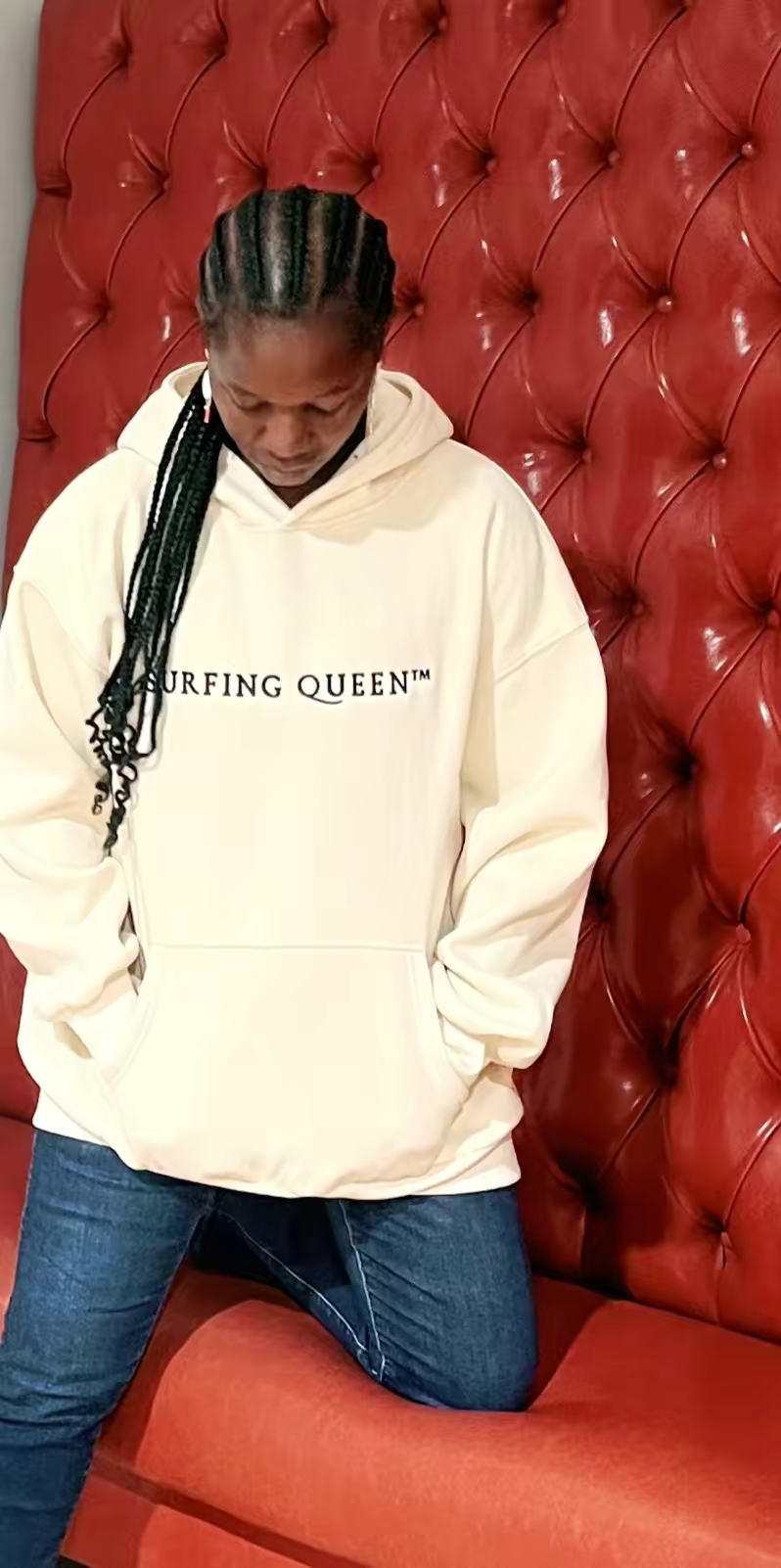 Surfing Queen™️ Oversized Hoodies Fleece Sweatshirts  image 4